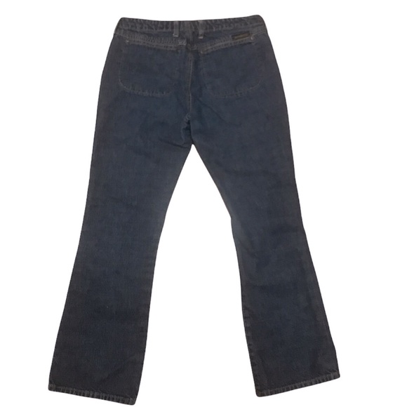 Jr Abercrombie & Fitch Mom High Waist Leg Flare Jeans Denim Button Fly Size: 5JR - Picture 3 of 7